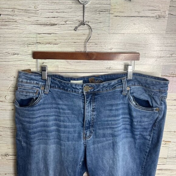 Kut From The Kloth Katy high rise  ankle straight Jeans Women's Size 18W Denim - Picture 3 of 8